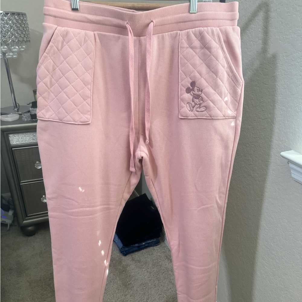 Disney sweat pants. Rose/ pink color. New without tags. Size XL